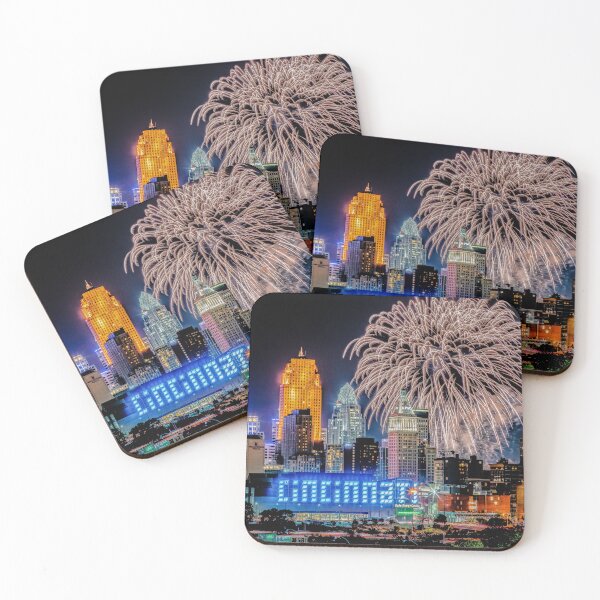 Item preview, 2019 WEBN Fireworks Cincinnati Ohio Skyline Photograph designed and sold by DaveFilm.
