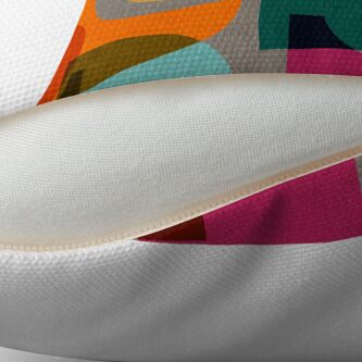 Alternate view of Mid Century Kaleidoscope Floor Pillow