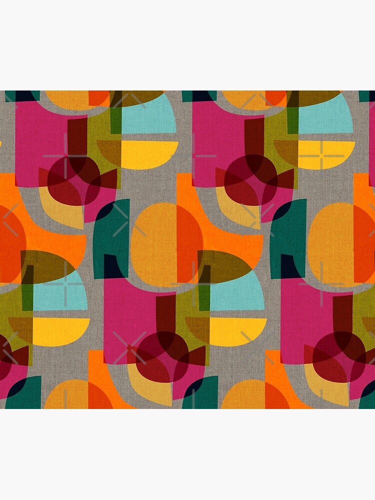 Thumbnail 2 of 2, Duvet Cover, Mid Century Kaleidoscope designed and sold by ceciliamok.
