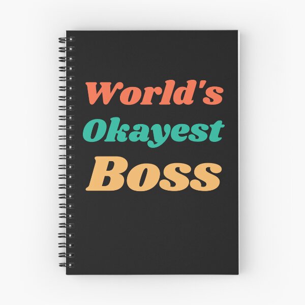 Item preview, World's Okayest Boss designed and sold by MildlyAmused.