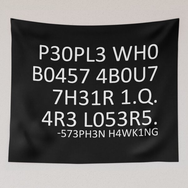 Item preview, People who boast about... (Stephen Hawking) designed and sold by medulla9324.