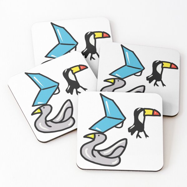 Item preview, hang gliding birds designed and sold by psychedelic-Rio.