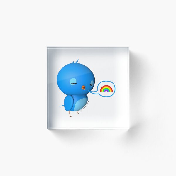 B.B. Bottoms - rainbow! Acrylic Block