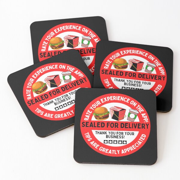 Item preview, Sealed For Delivery | Food Safety Sticker designed and sold by deliverylife.