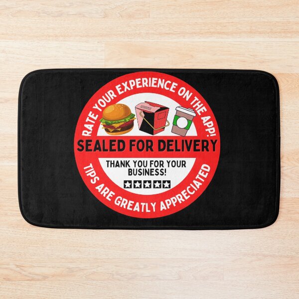 Item preview, Sealed For Delivery | Food Safety Sticker designed and sold by deliverylife.