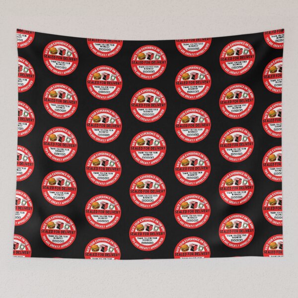 Item preview, Sealed For Delivery | Food Safety Sticker designed and sold by deliverylife.