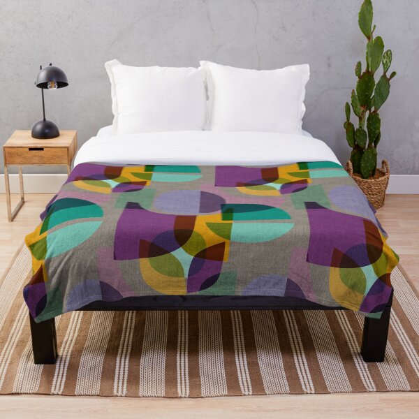 Item preview, Mid Century Kaleidoscope Symphony Purple designed and sold by Cecilia Mok.