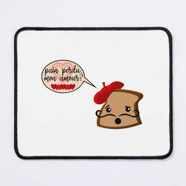 Item preview, Pain Perdu, Mon Amour? (on Brown) designed and sold by PawsitiveMum.