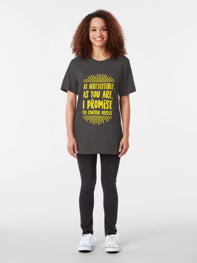 Alternate view of EMO the Musical - Promise... Yellow Slim Fit T-Shirt