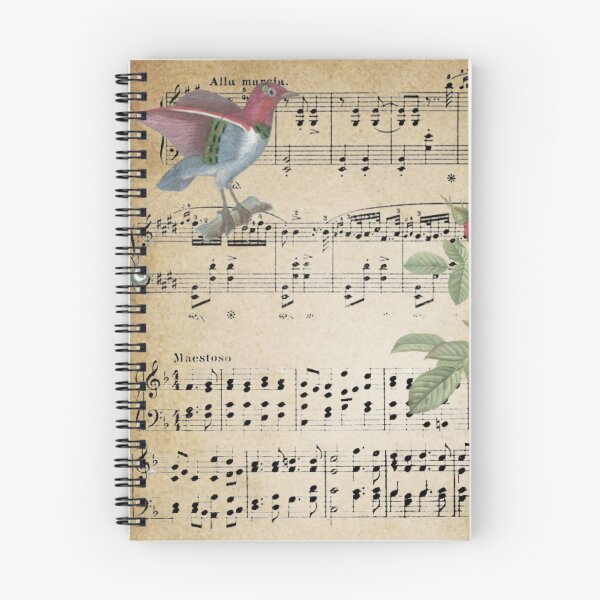 Item preview, Antique Floral, Bird Sheet Music Design, Music Lovers designed and sold by Jaydee001.