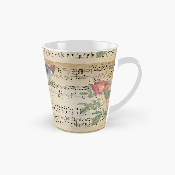 Item preview, Antique Floral, Bird Sheet Music Design, Music Lovers designed and sold by Jaydee001.
