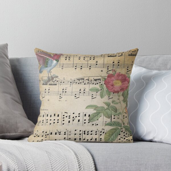 Item preview, Antique Floral, Bird Sheet Music Design, Music Lovers designed and sold by Jaydee001.