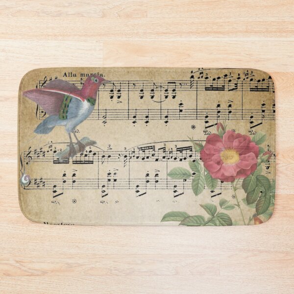Item preview, Antique Floral, Bird Sheet Music Design, Music Lovers designed and sold by Jaydee001.