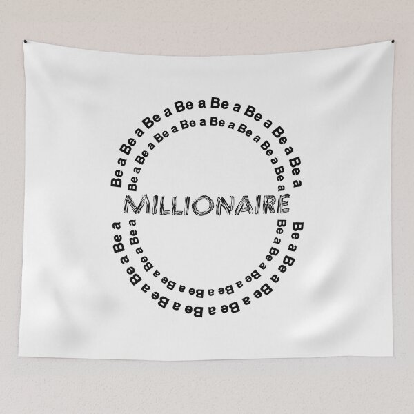 Item preview, BE A MILLIONAIRE, bitcoin, billionaire, cash, money designed and sold by Haitam771.