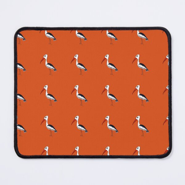 Item preview, pelican pattern orange background designed and sold by handmadehipsters.