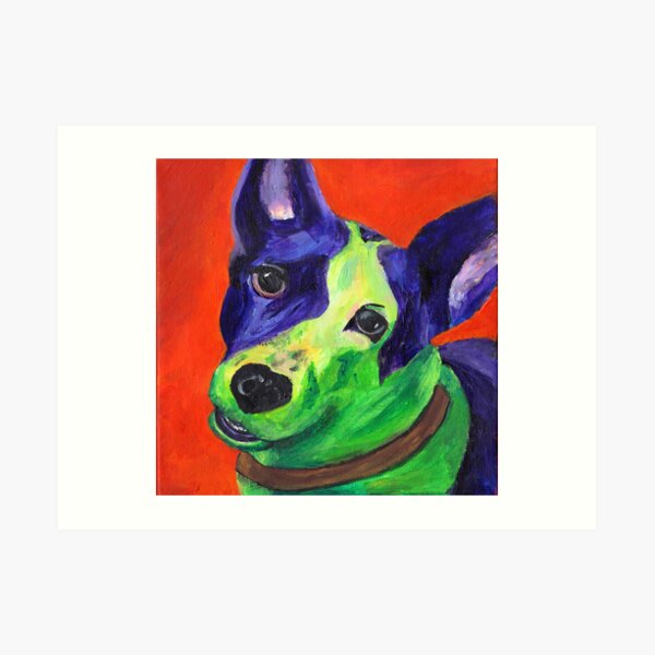Ace the Australian Cattle Dog Art Print