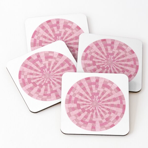 Item preview, Checkered Magenta Circle Mandala designed and sold by inklets.