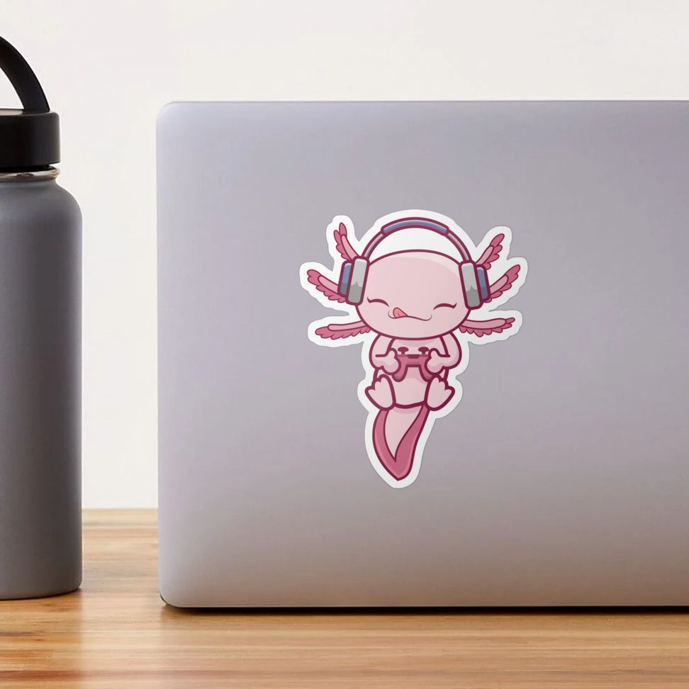 Cute Gaming Axolotl Video Game Computer Videogame PC Kawaii Anime