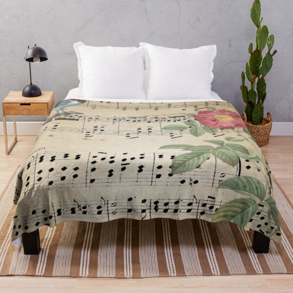 Item preview, Antique Floral, Bird Sheet Music Design, Music Lovers designed and sold by Jaydee001.