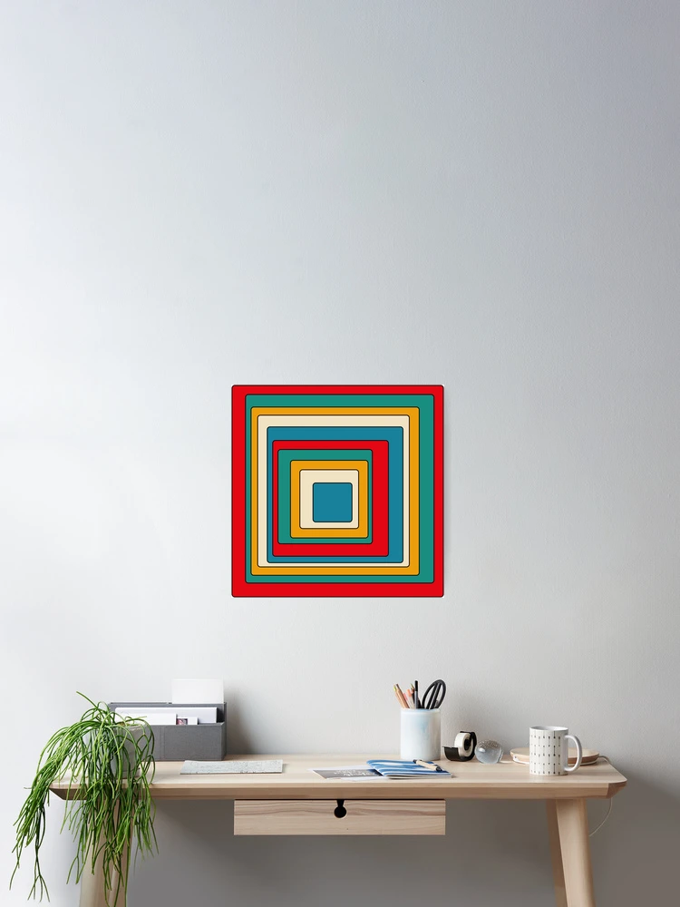 Thumbnail 2 of 3, Poster, Retro Rounded Rectangles designed and sold by Texterns.