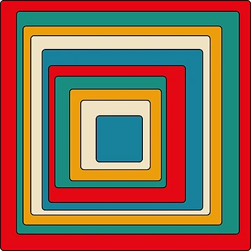 Artwork thumbnail, Retro Rounded Rectangles by Texterns