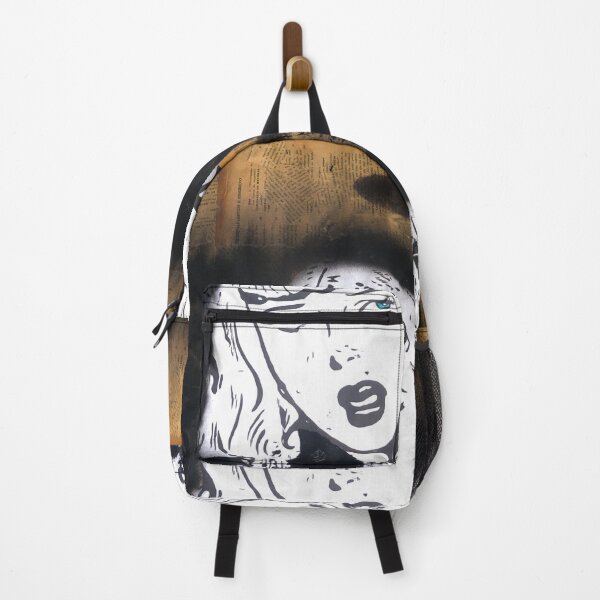 Item preview, UFO | Vintage girl | Mix media graffiti art | Pop art | Street-art aesthetics designed and sold by CiceroSpin.