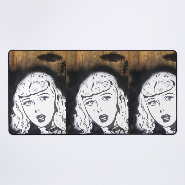 Item preview, UFO | Vintage girl | Mix media graffiti art | Pop art | Street-art aesthetics designed and sold by CiceroSpin.
