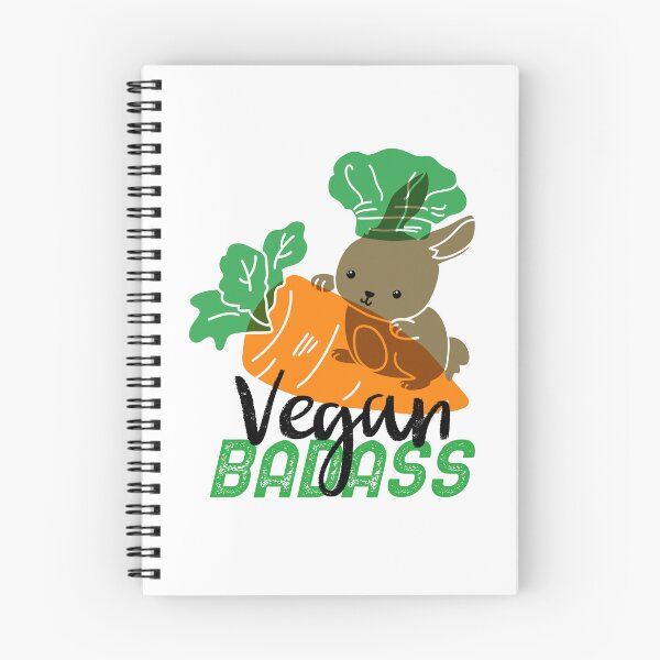 Item preview, Vegan Badass | Cute Bunny Veggie Eater | Fun Vegan Vegetarian designed and sold by DevlynnDesigns.