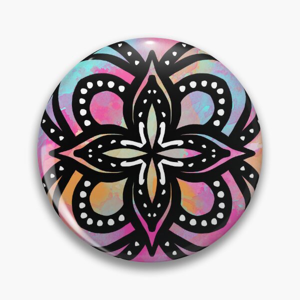 Item preview, Colorful mandala in rainbow watercolor designed and sold by thephoenixsoul.