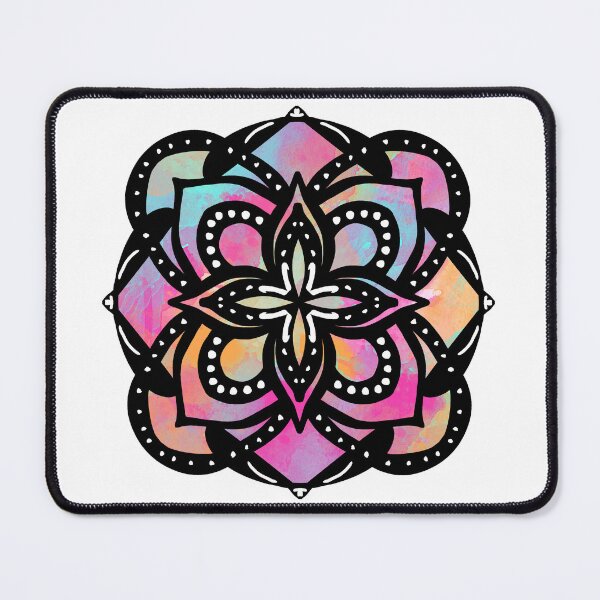 Item preview, Colorful mandala in rainbow watercolor designed and sold by thephoenixsoul.