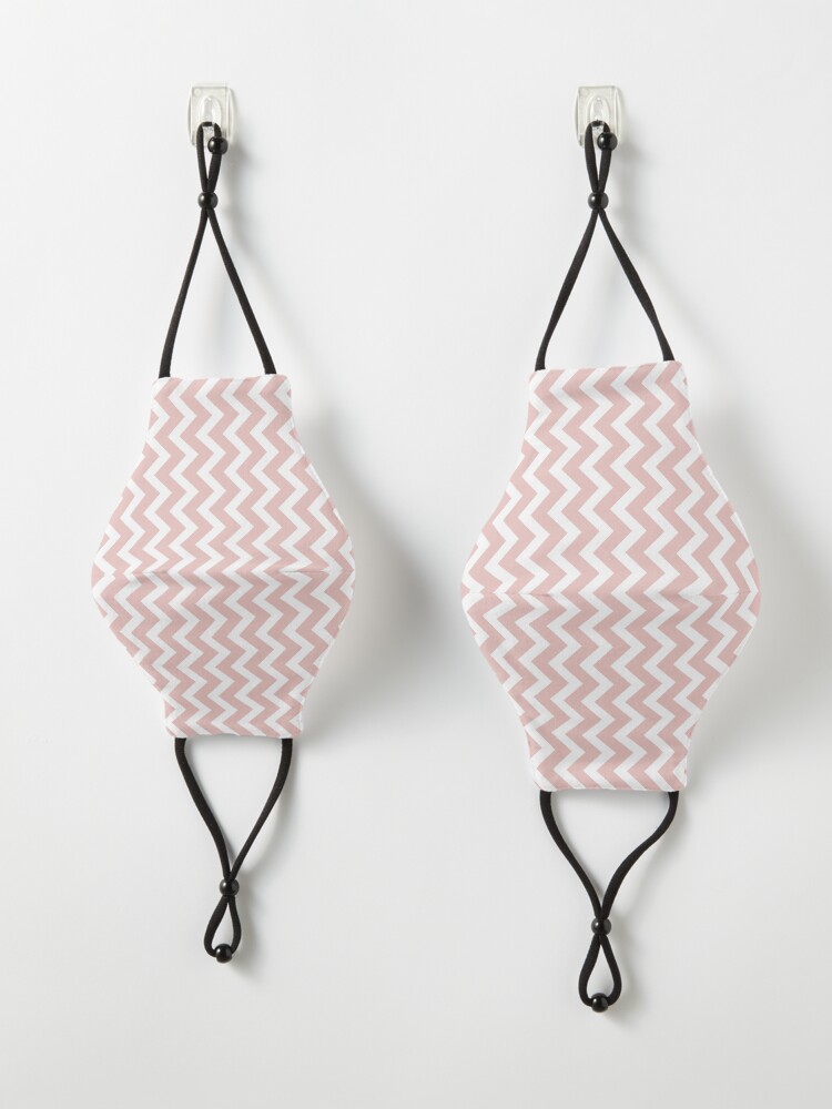 Alternate view of Simple Chevron-Blush Pink Mask