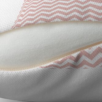 Alternate view of Simple Chevron-Blush Pink Throw Pillow