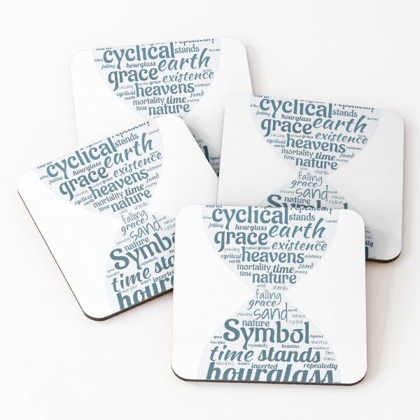 Item preview, Hourglass with words designed and sold by kcreature.