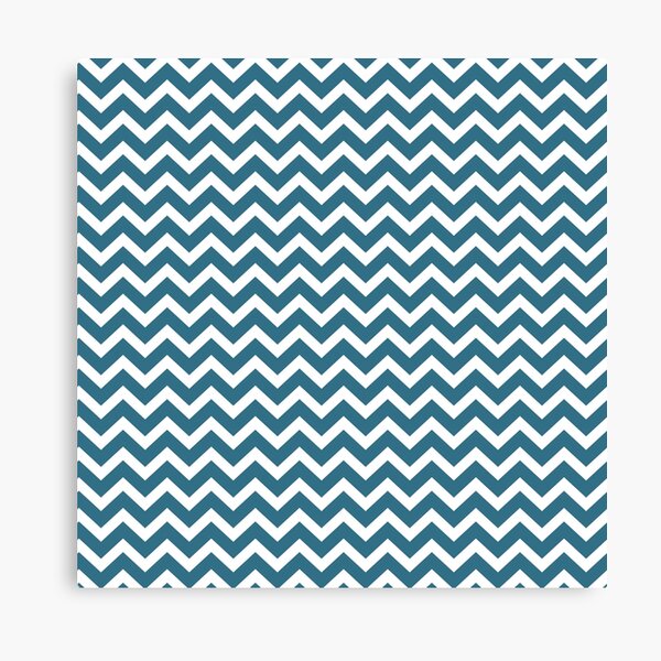 Blue Chevron Canvas Print