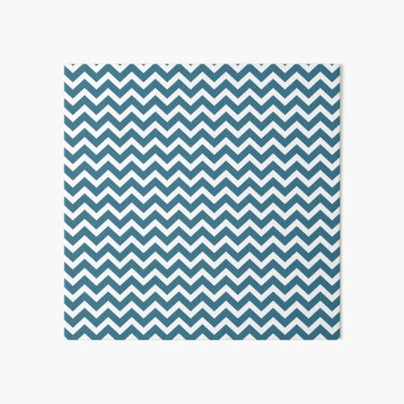 Blue Chevron Art Board Print