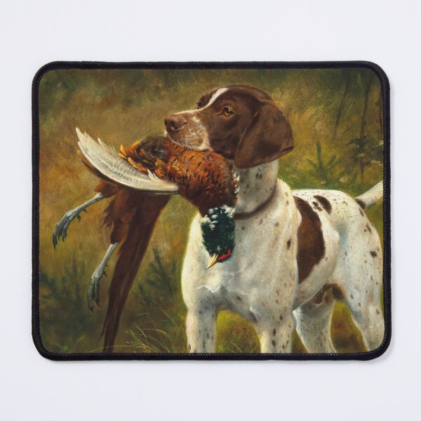 Item preview, A Hunting Dog with a Pheasant | Caspar von Reth | 1912 Hunting Animal Print designed and sold by CJET.