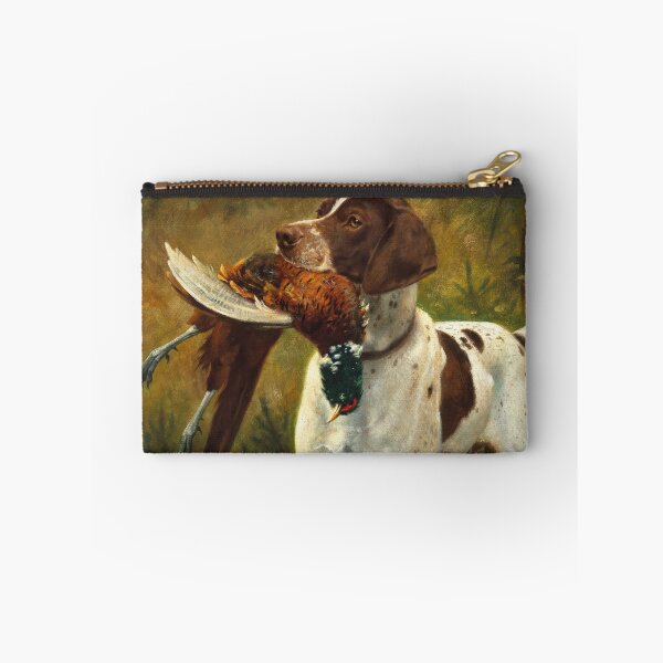 Artikelvorschau, Ein Jagdhund mit einem Fasan | Caspar von Reth | 1912 Jagdtierdruck entworfen und verkauft von CJET.