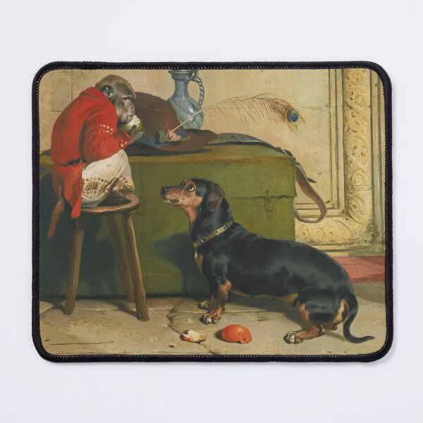 Item preview, Ziva | Edwin Henry Landseer | 1874 Dog and Monkey Victorian Print designed and sold by CJET.