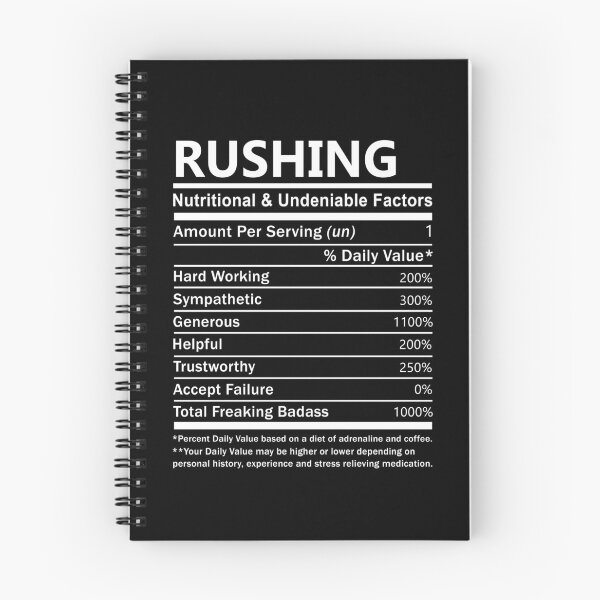 Item preview, Rushing Name T Shirt - Rushing Nutritional And Undeniable Factors Gift Item Tee designed and sold by rolandchel.