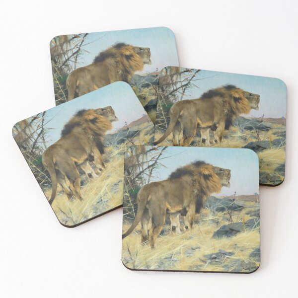 Item preview, León rugiente | Wilhelm Friedrich Kuhnert | Estampado animal león designed and sold by CJET.