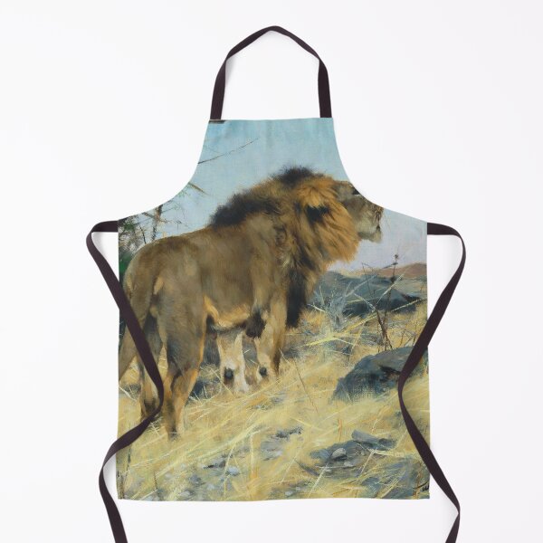 Item preview, Roaring Lion | Wilhelm Friedrich Kuhnert | Lion Animal Print designed and sold by CJET.
