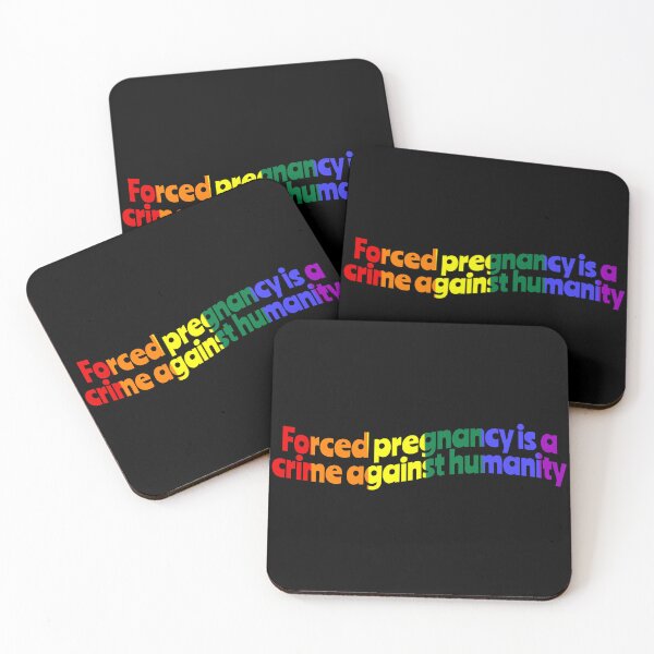 Item preview, Forced pregnancy is a crime against humanity pride flag colors designed and sold by Zevy-Darling.