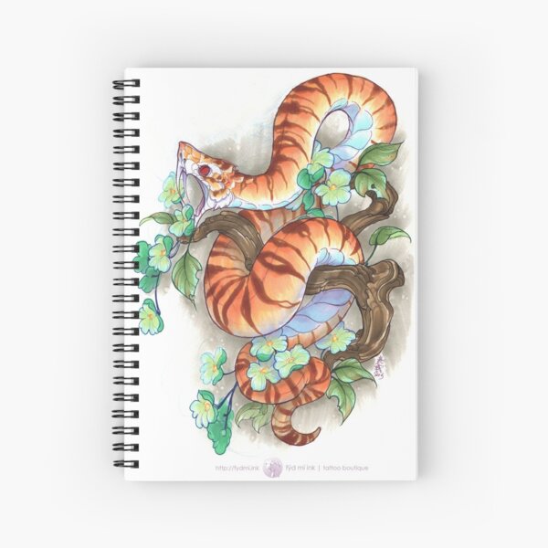 tiger snake Spiral Notebook