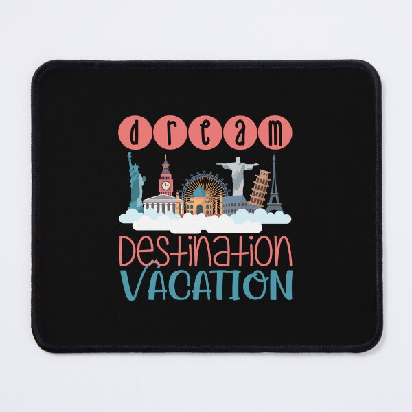 Item preview, Dream Destination Vacation - On Black designed and sold by PawsitiveMum.