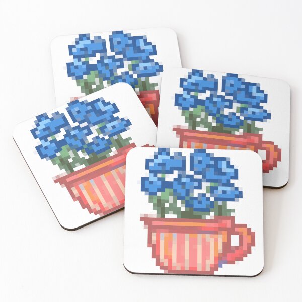 Item preview, cute flower pixel art designed and sold by HibiscusHeron.