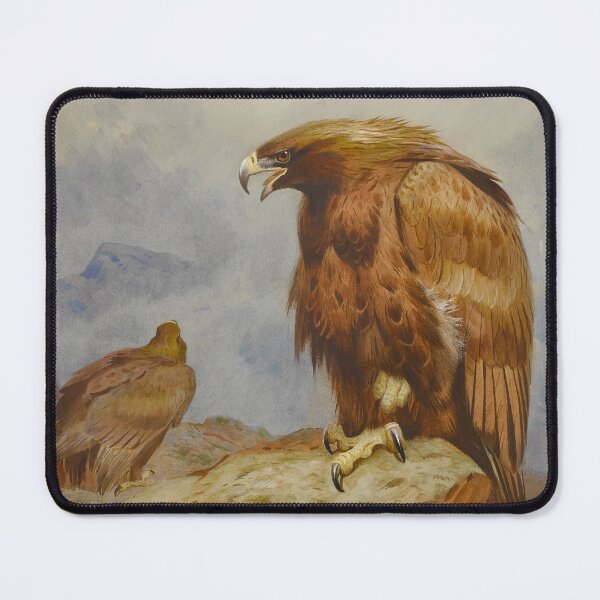 Item preview, Pair of Golden Eagles | Archibald Thorburn | 1899 Nature Print designed and sold by CJET.