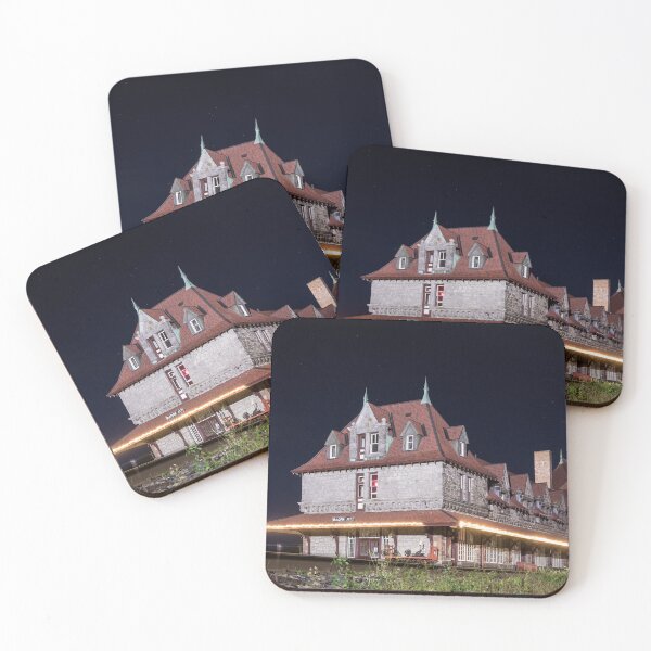 Item preview, McAdam Train Station at Night designed and sold by Traingeek Images.