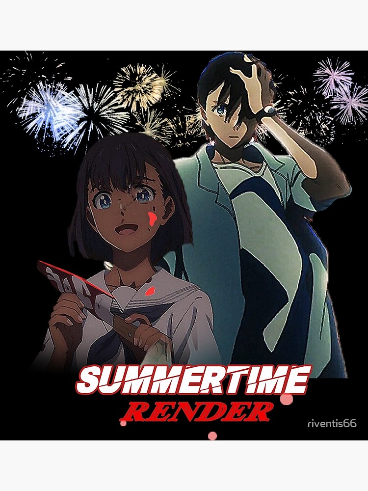 Summertime Render ''FIREWORKS'' Anime Manga Greeting Card for