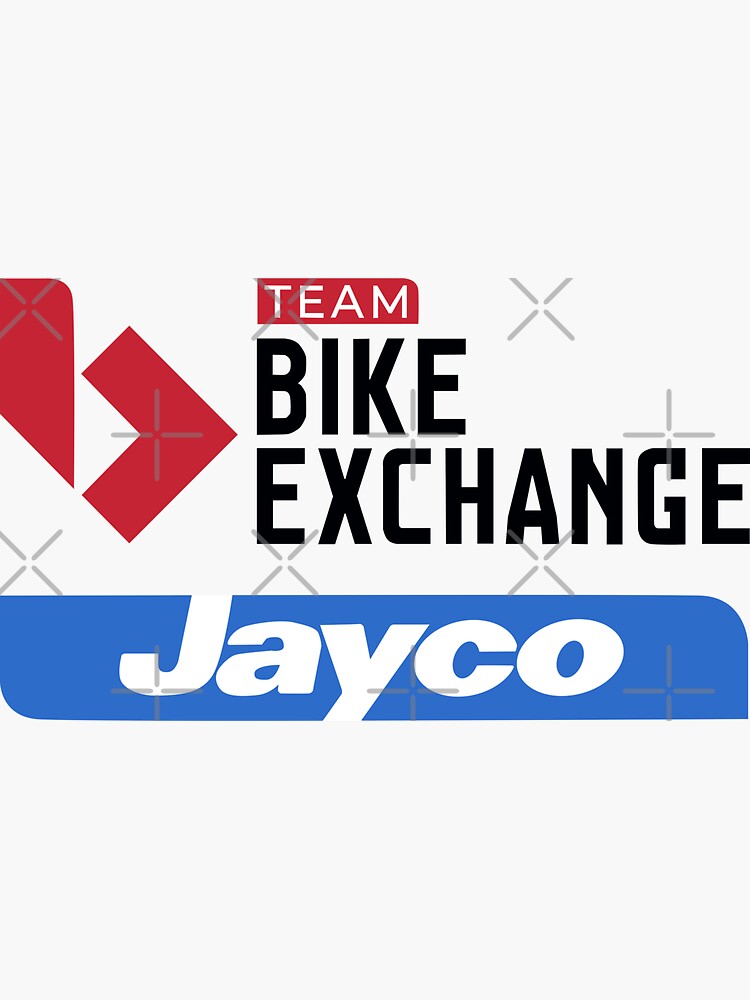 "Team Bike Exchange Jayco " Sticker by BenzoDesign Redbubble