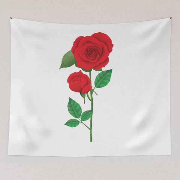 Item preview, I LOVE FLOWERS RED ROSE  designed and sold by Elkhomsiy.